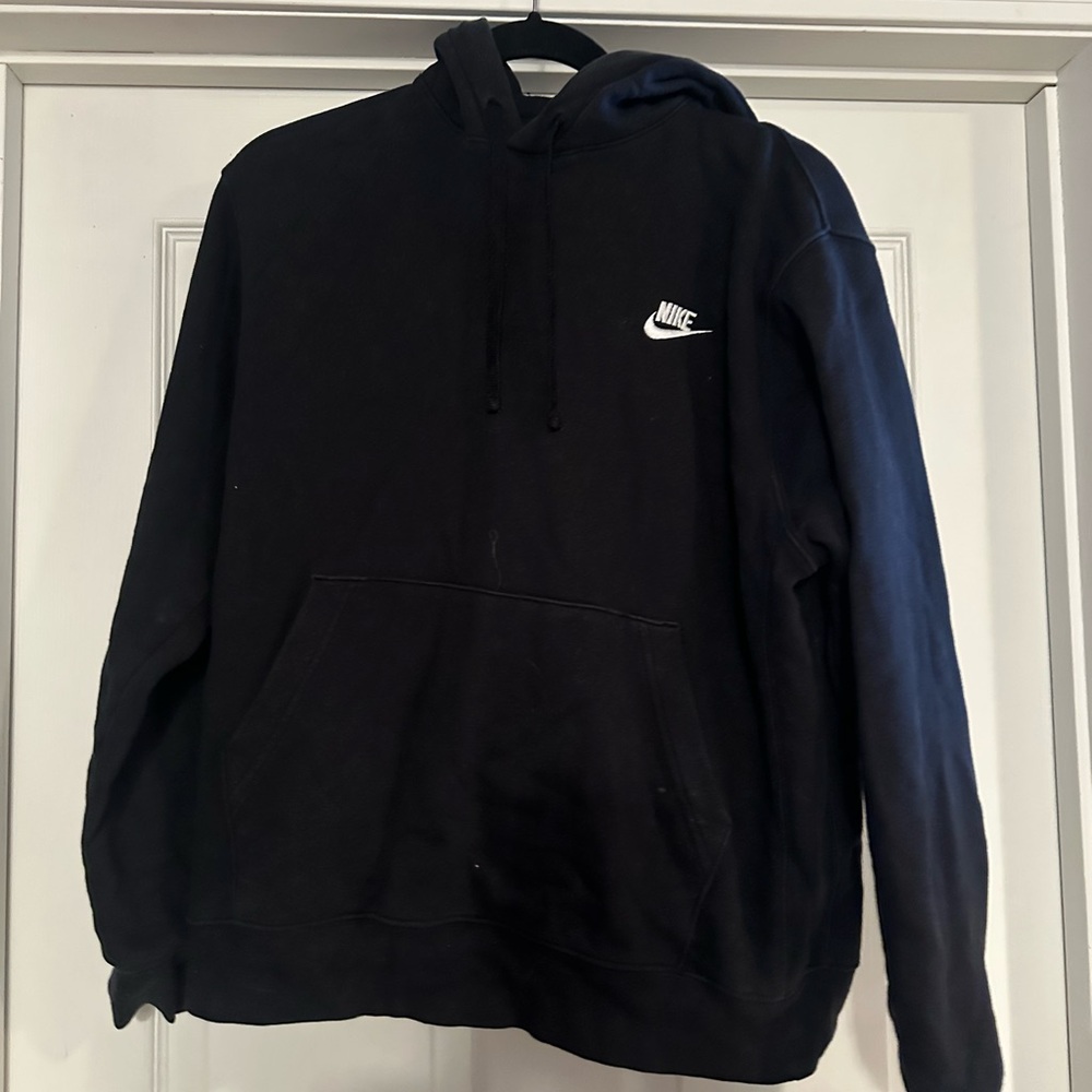 Nike Black Fleece Sweatshirt with Swoosh Logo